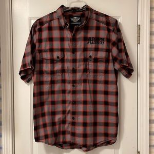 Harley Davidson short sleeve button down